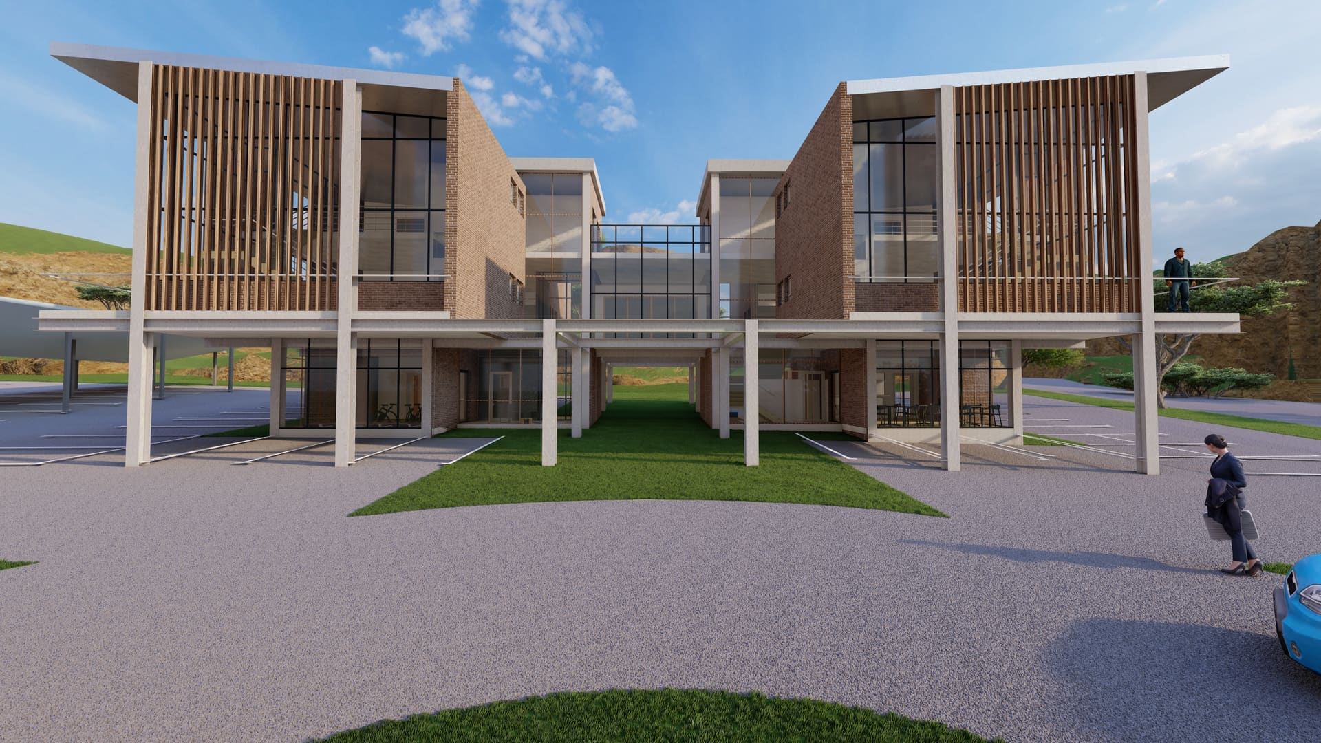 Doornkloof office development exterior render